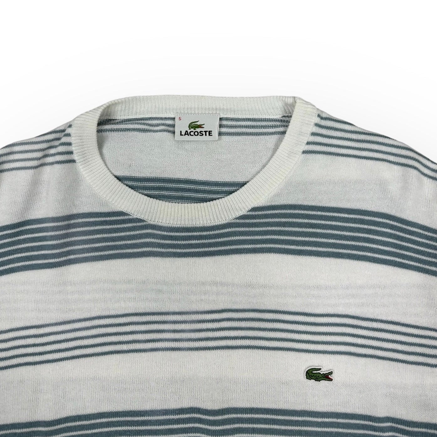 Lacoste Vintage white knit Longsleeve