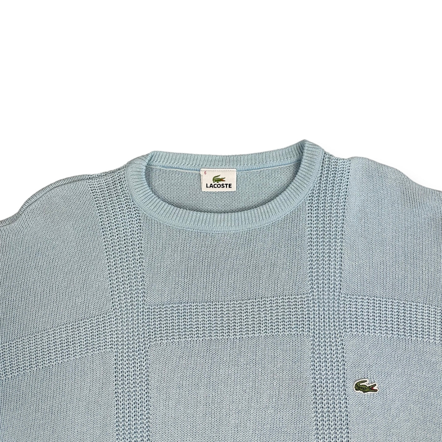 Lacoste Vintage babyblue knit Sweatshirt