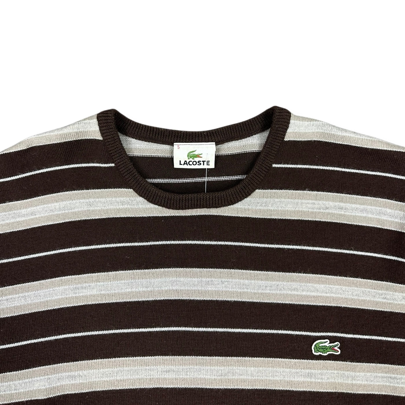 Lacoste Vintage brown knit Sweatshirt