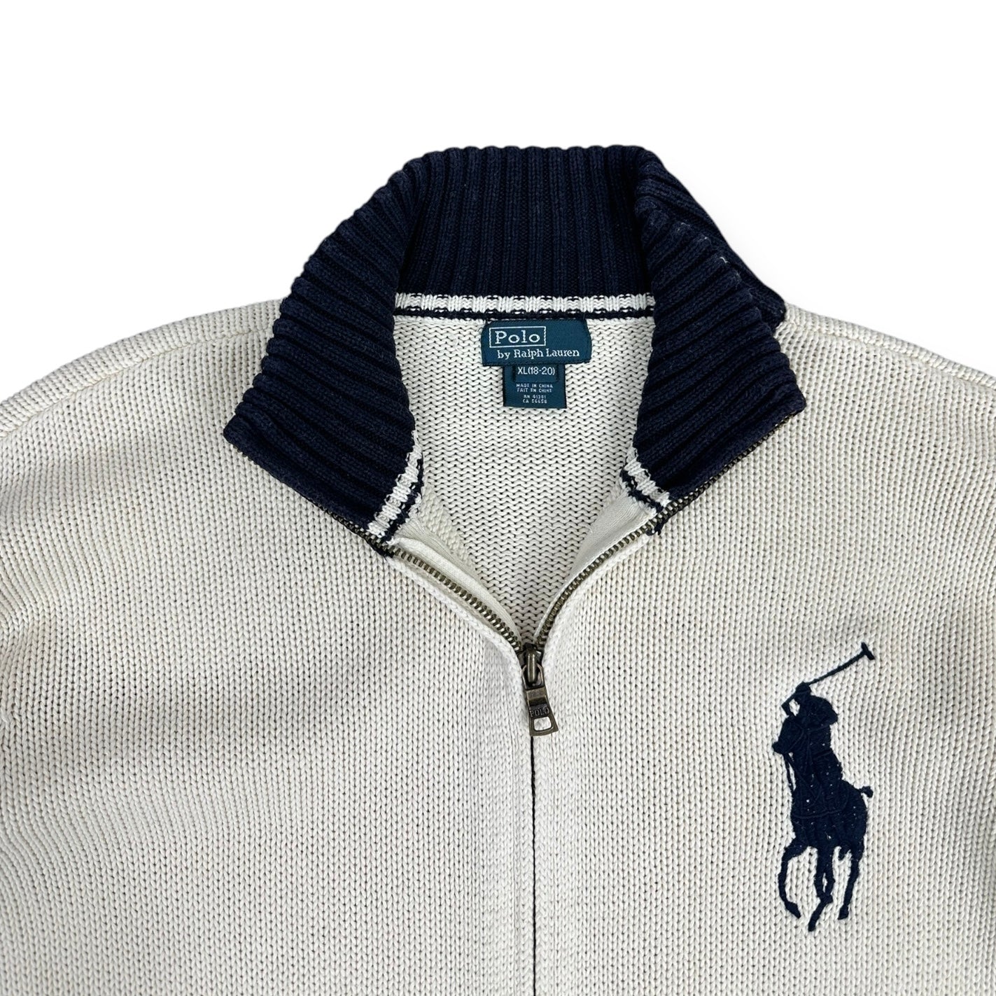 Polo Ralph Lauren Vintage creme Sweatjacket