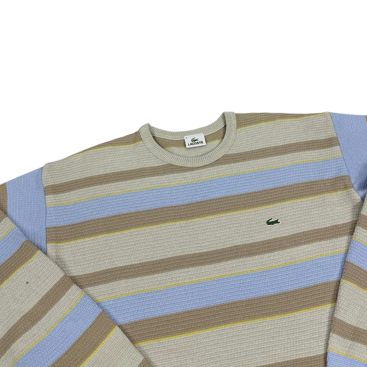 Lacoste Vintage beige knit Sweatshirt