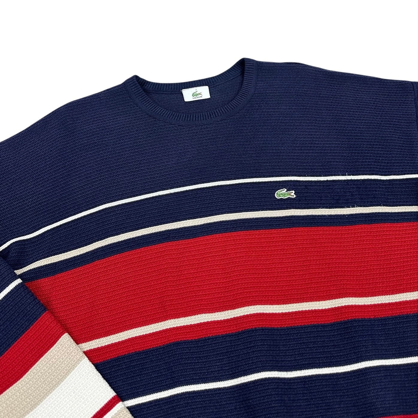 Lacoste Vintage navy blue knit Sweatshirt