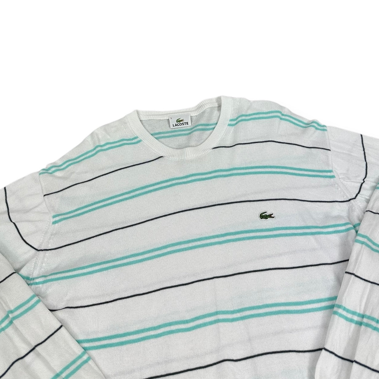 Lacoste Vintage white knit Longsleeve