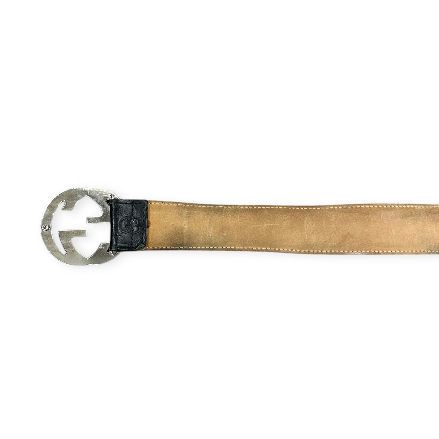 Gucci Vintage black leather belt