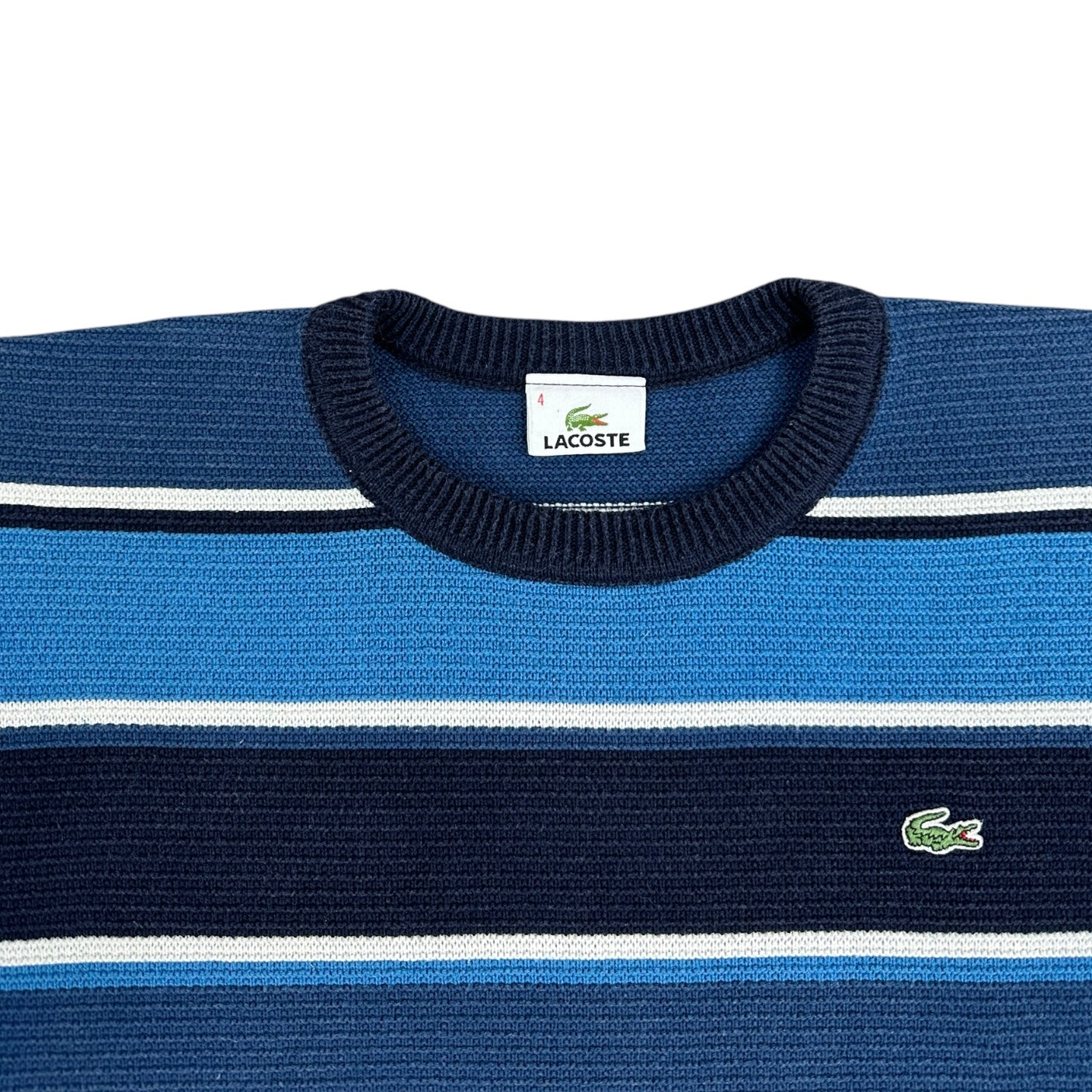 Lacoste Vintage blue knit Sweatshirt
