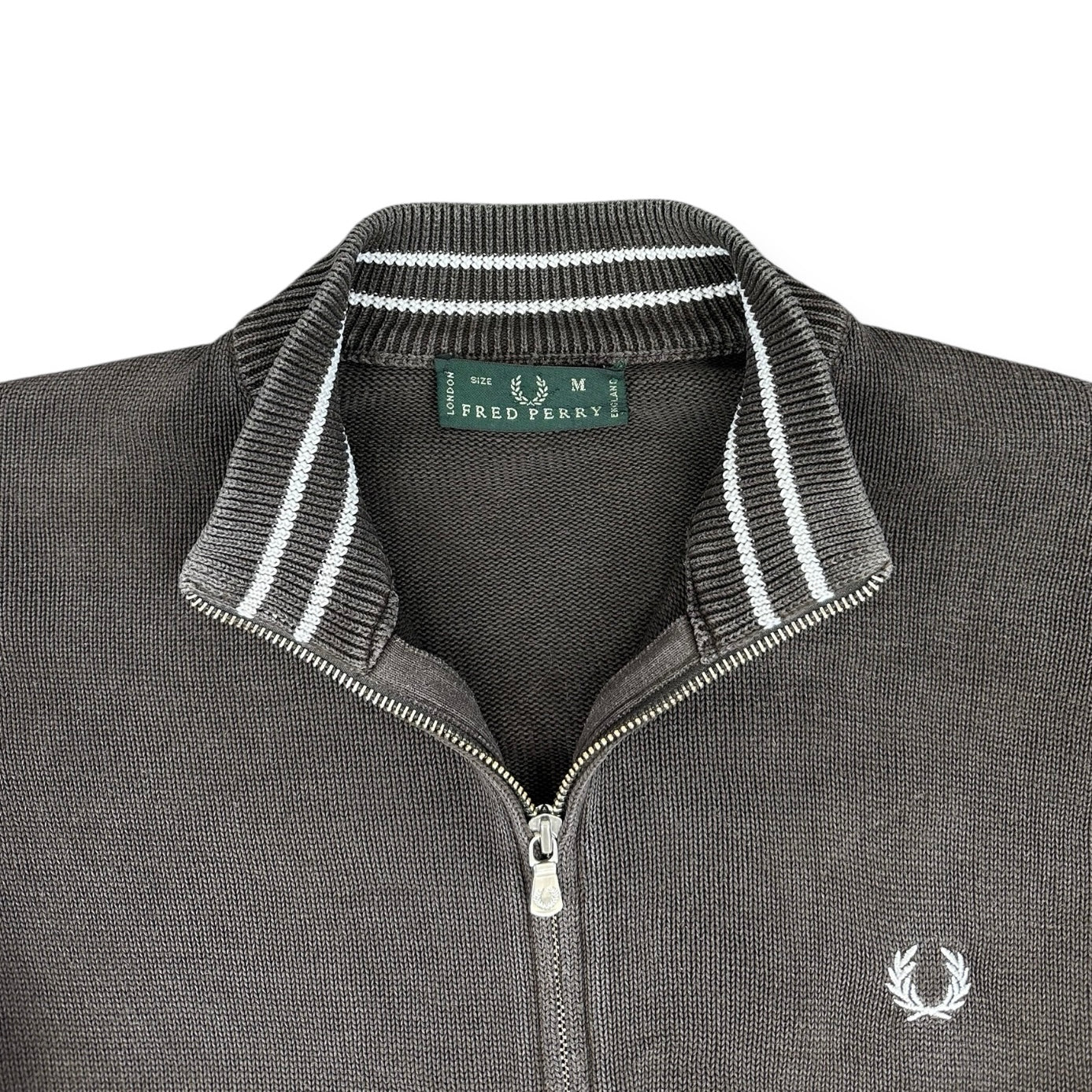 Fred Perry Vintage brown knit Jacket