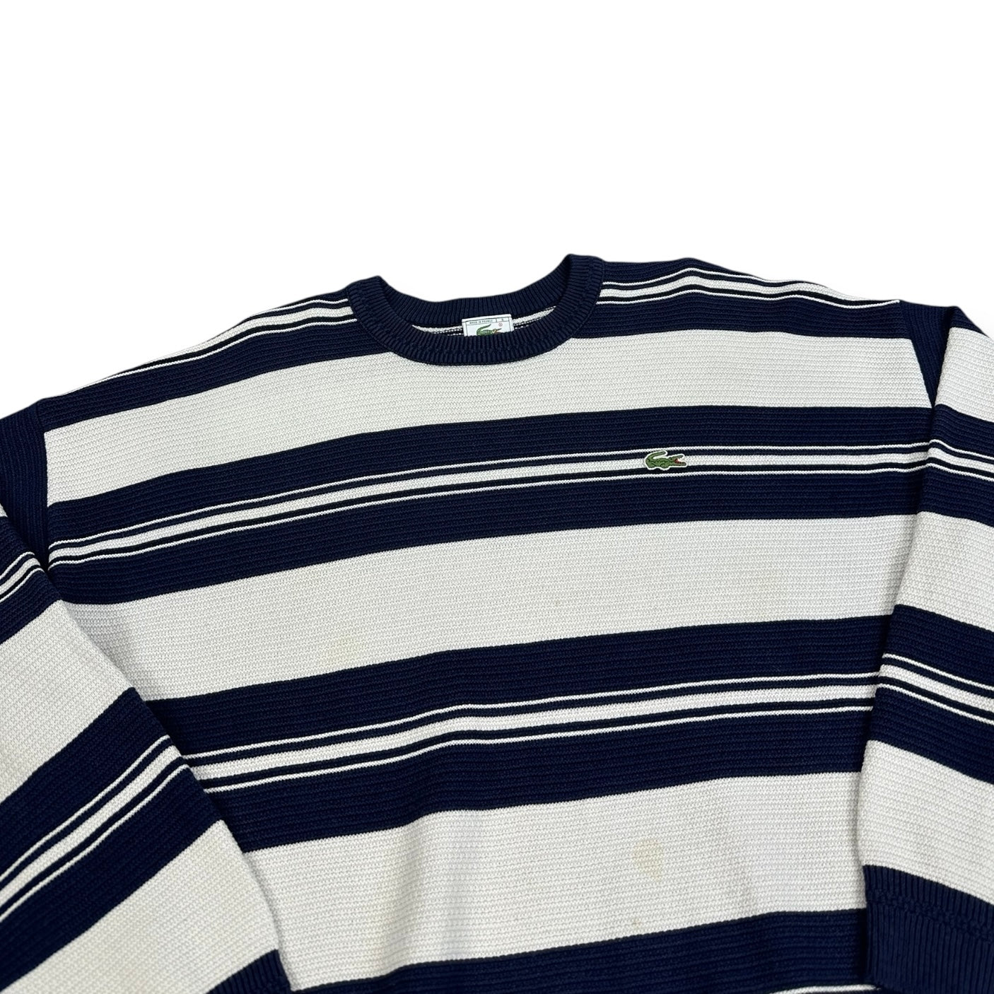 Lacoste Vintage white knit Sweatshirt