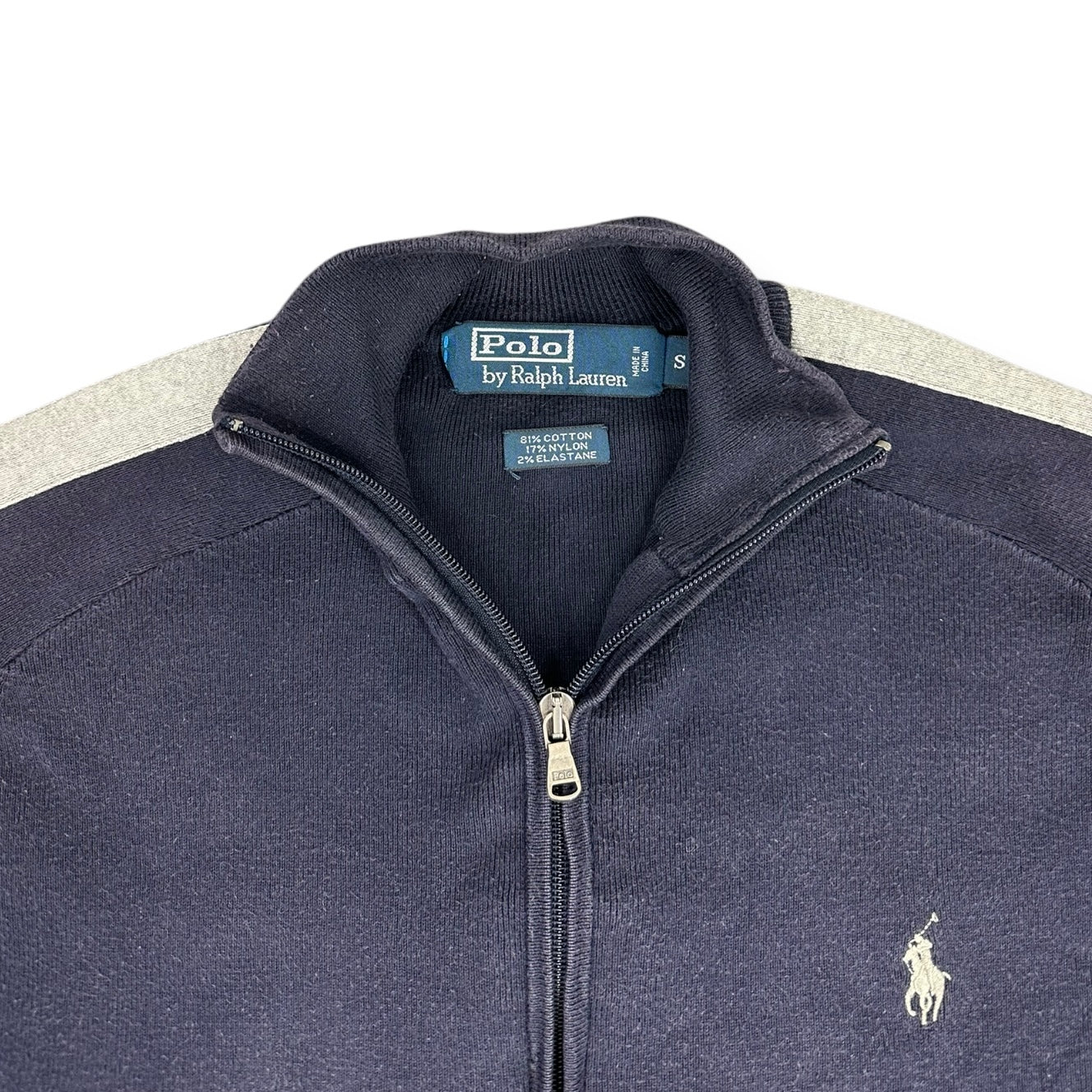 Polo Ralph Lauren Vintage navy blue knit Sweatjacket