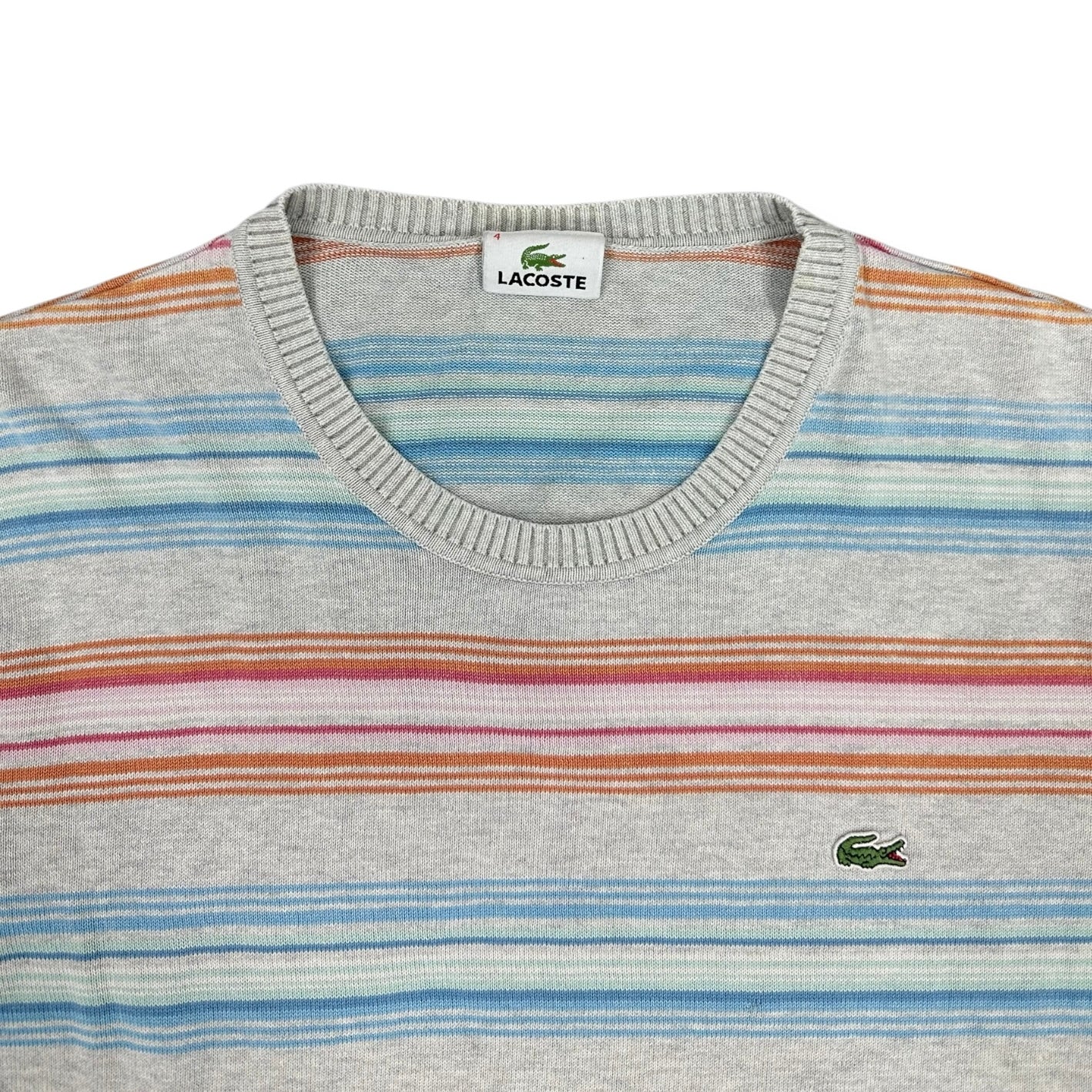 Lacoste Vintage grey knit Longsleeve