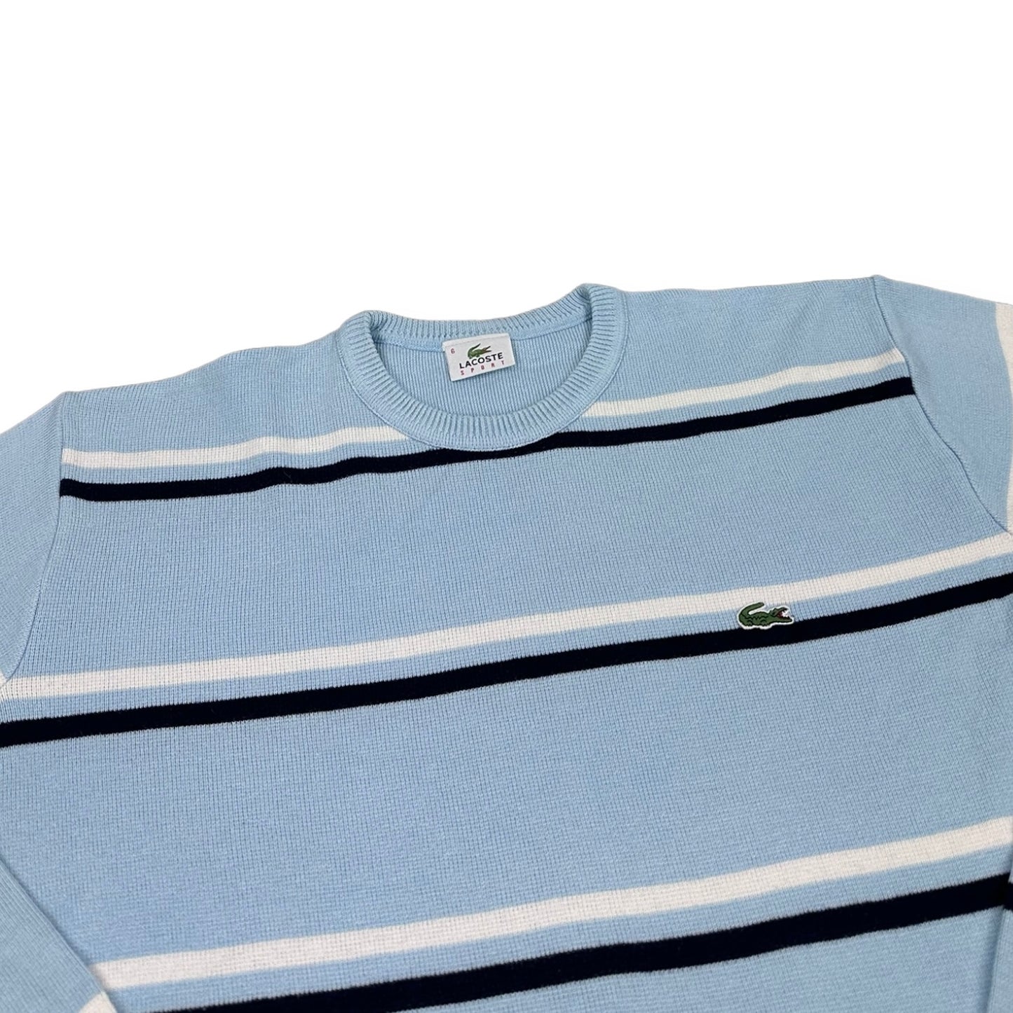 Lacoste Sport Vintage babyblue knit Sweatshirt