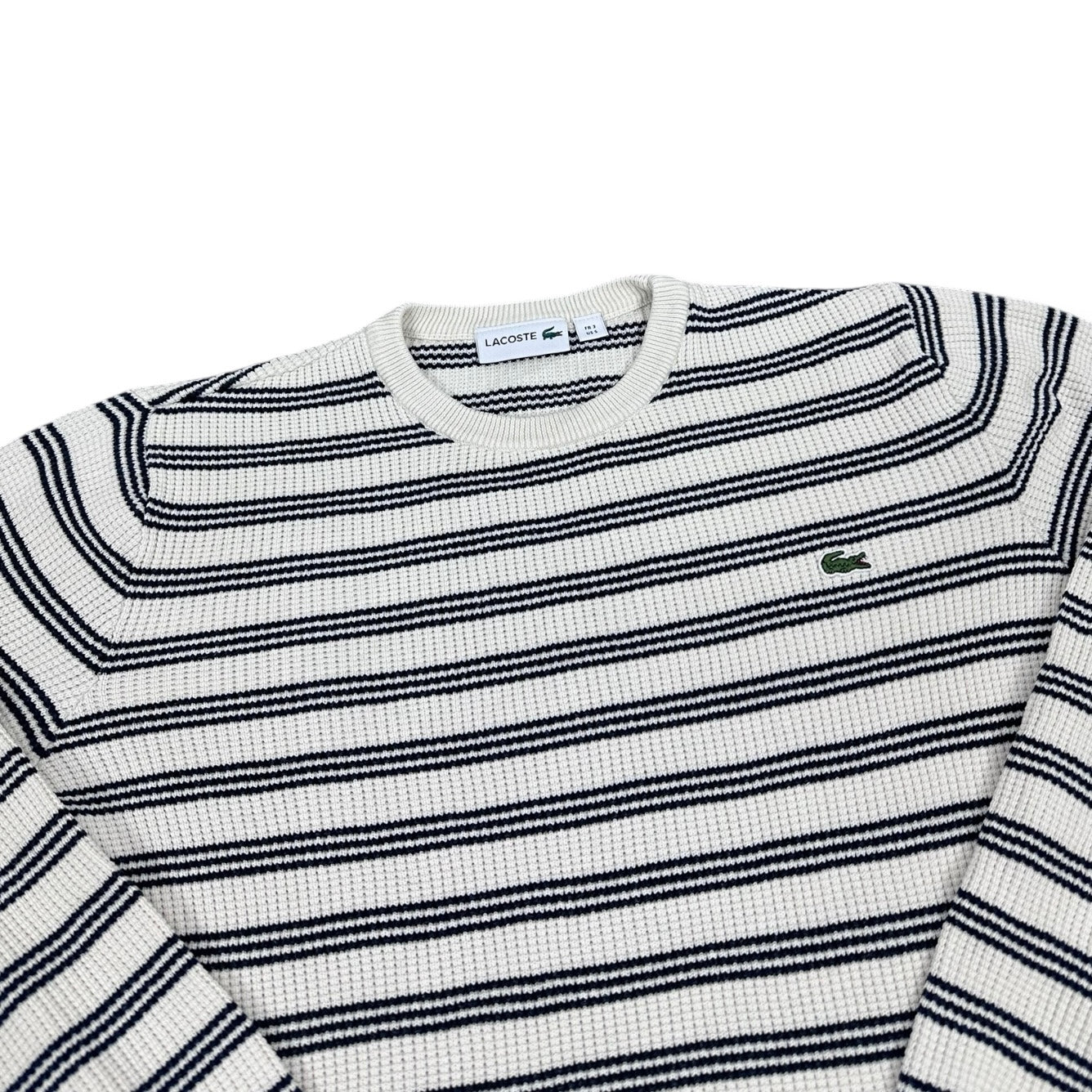 Lacoste Vintage creme knit Sweatshirt