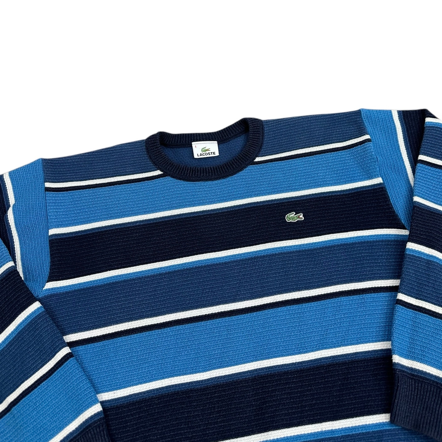 Lacoste Vintage blue knit Sweatshirt