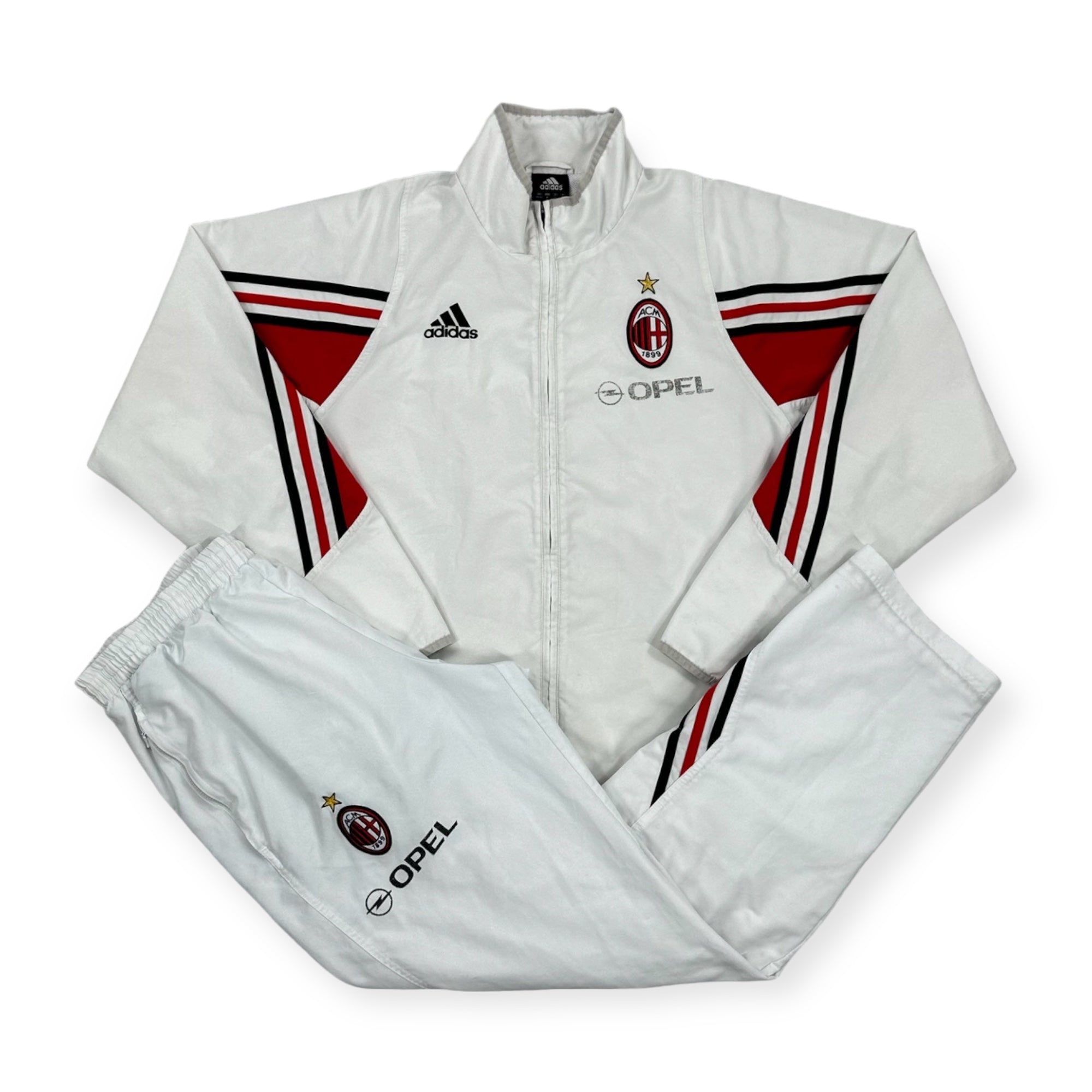 Adidas Vintage AC Milan white Tracksuit le destin sportif