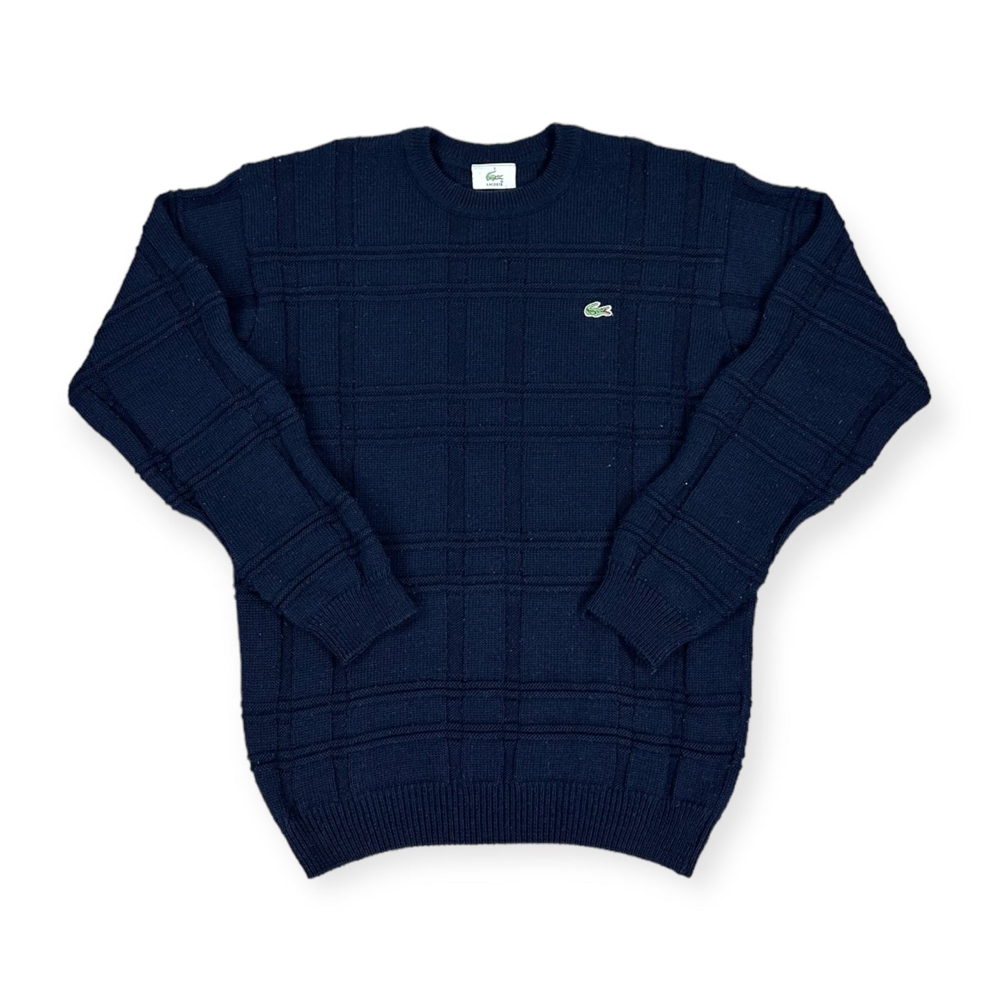 Lacoste Vintage navy blue knit Sweatshirt