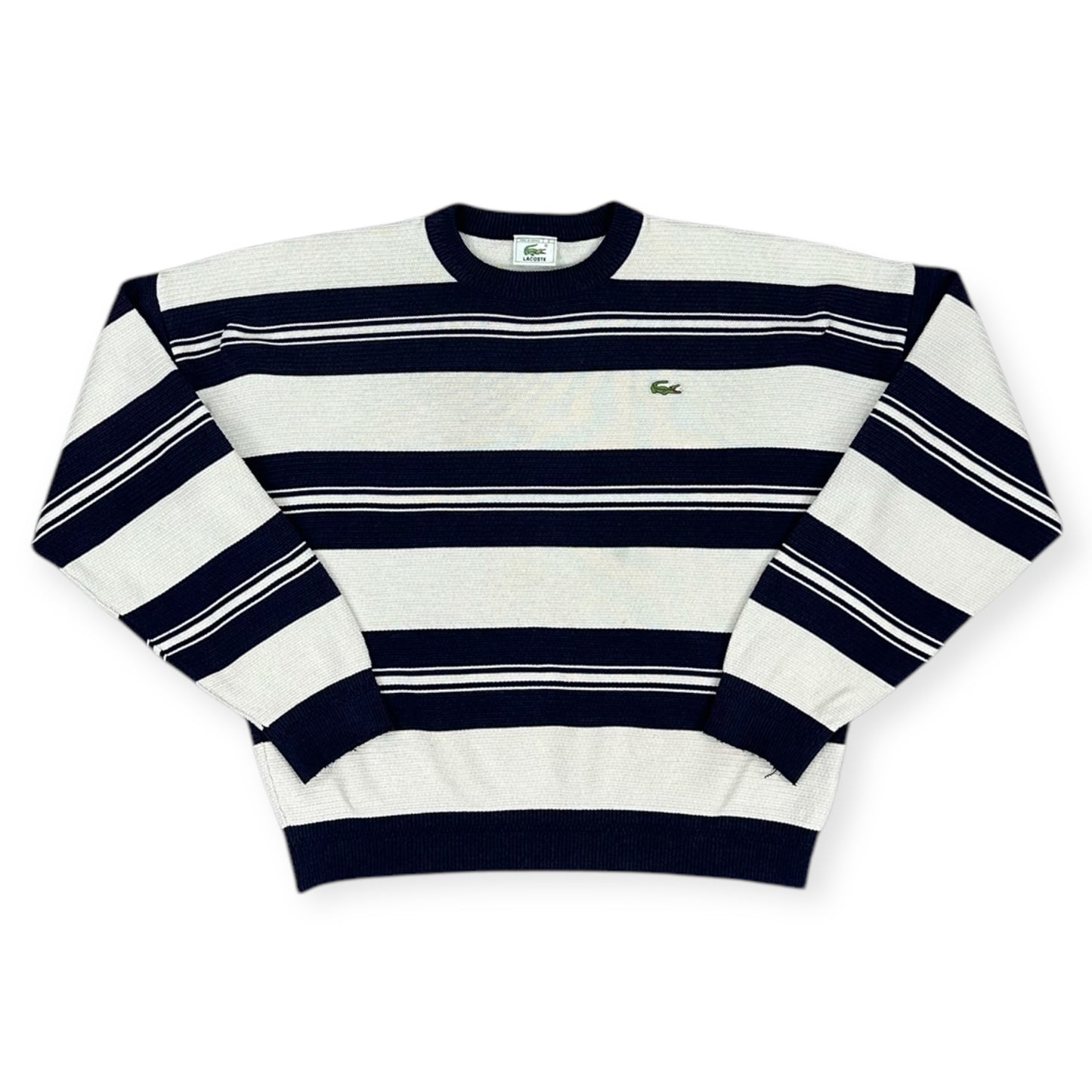 Lacoste Vintage white knit Sweatshirt