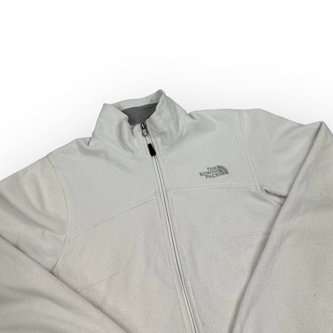 The North Face Vintage white fleece Jacket
