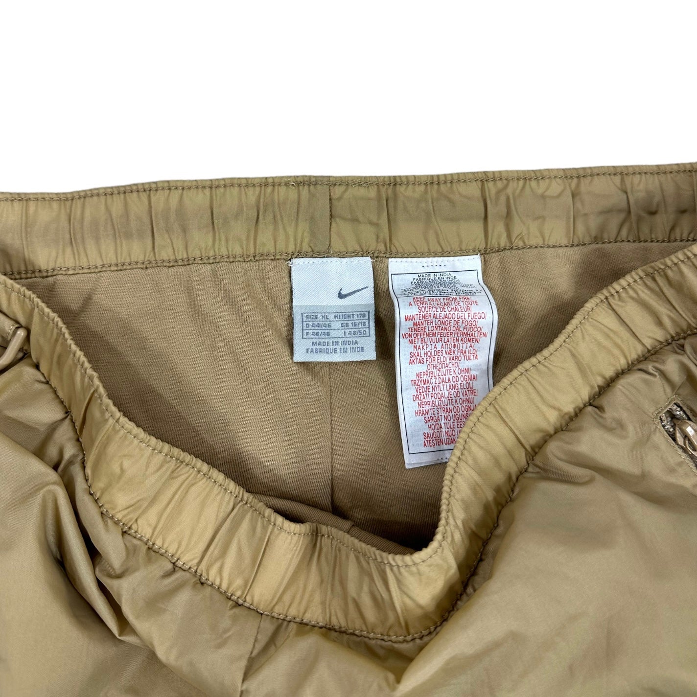 Nike Vintage beige baggy Trackpants