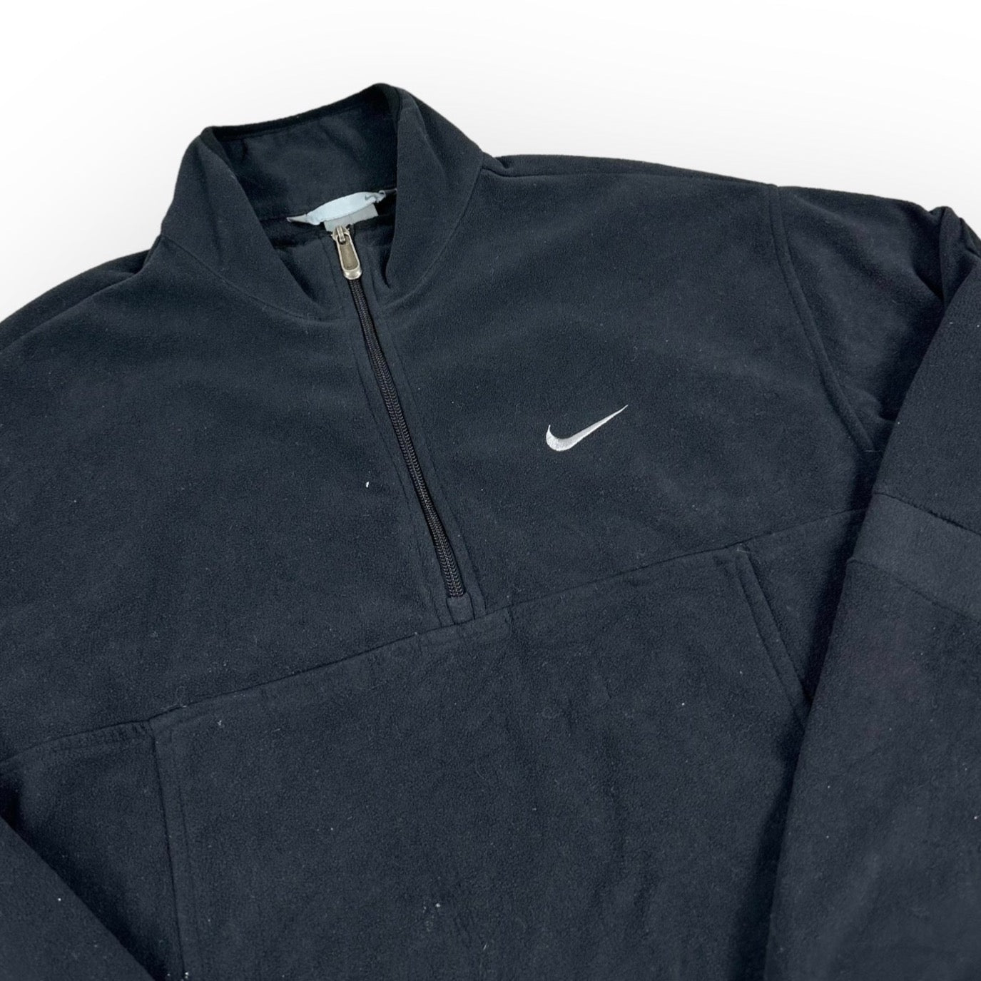 Nike Vintage black fleece half zip Sweatshirt