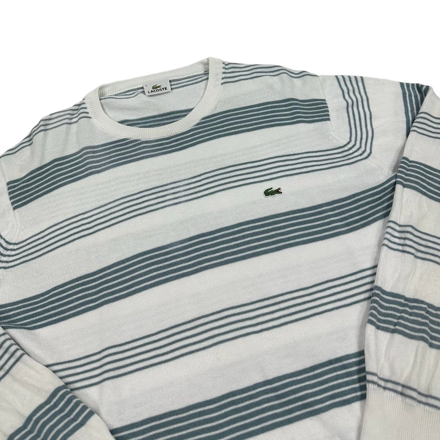 Lacoste Vintage white knit Longsleeve