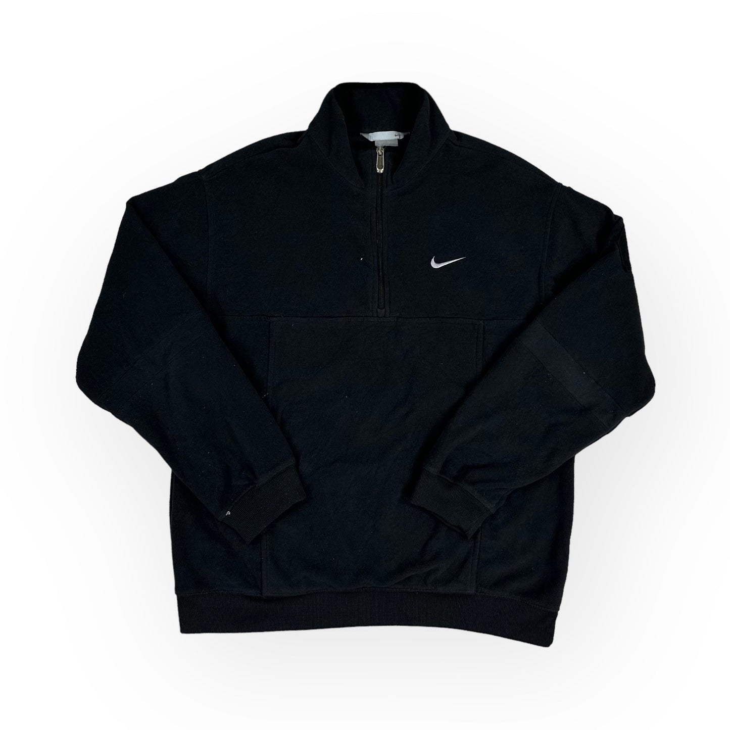 Nike Vintage black fleece half zip Sweatshirt