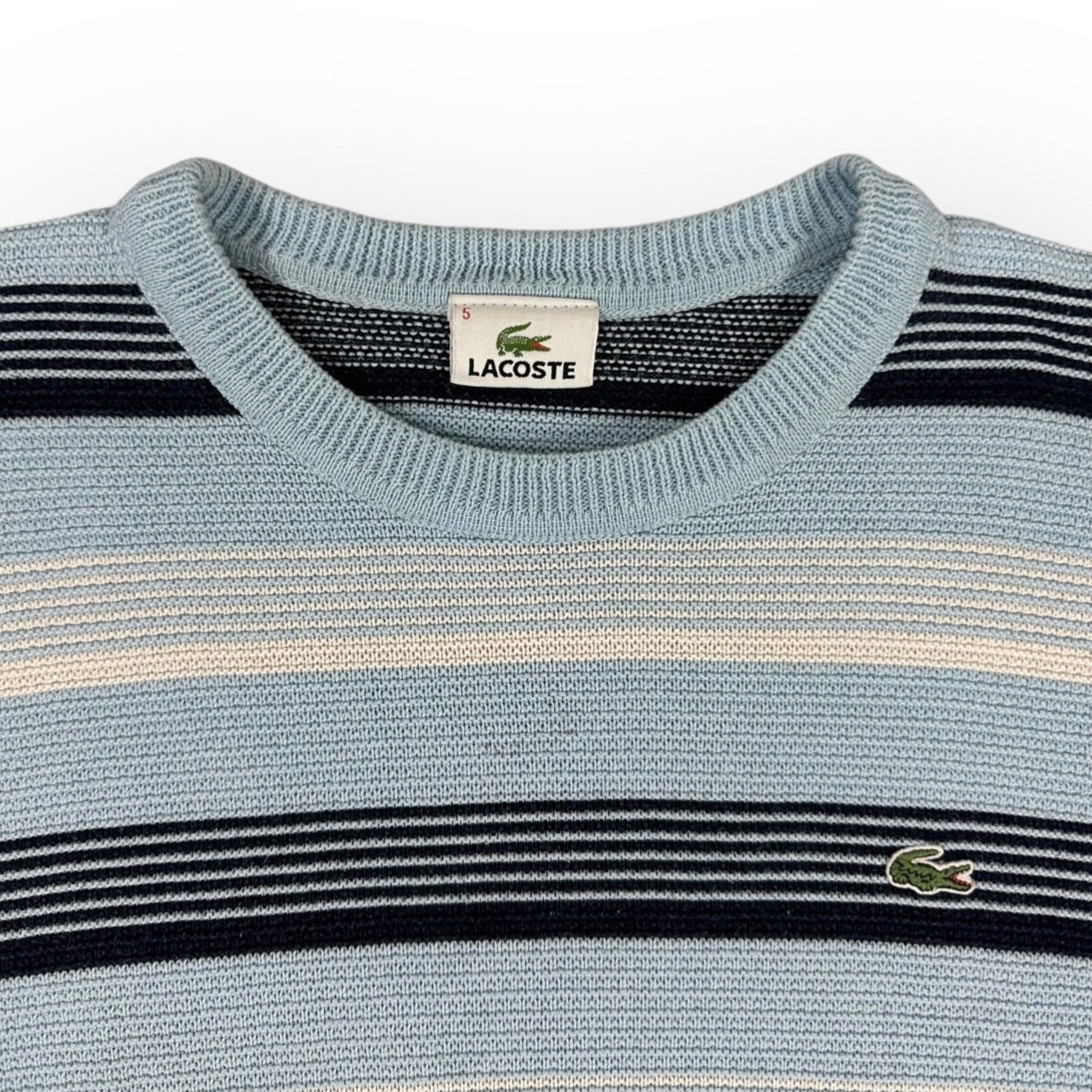 Lacoste Vintage babyblue knit Sweatshirt