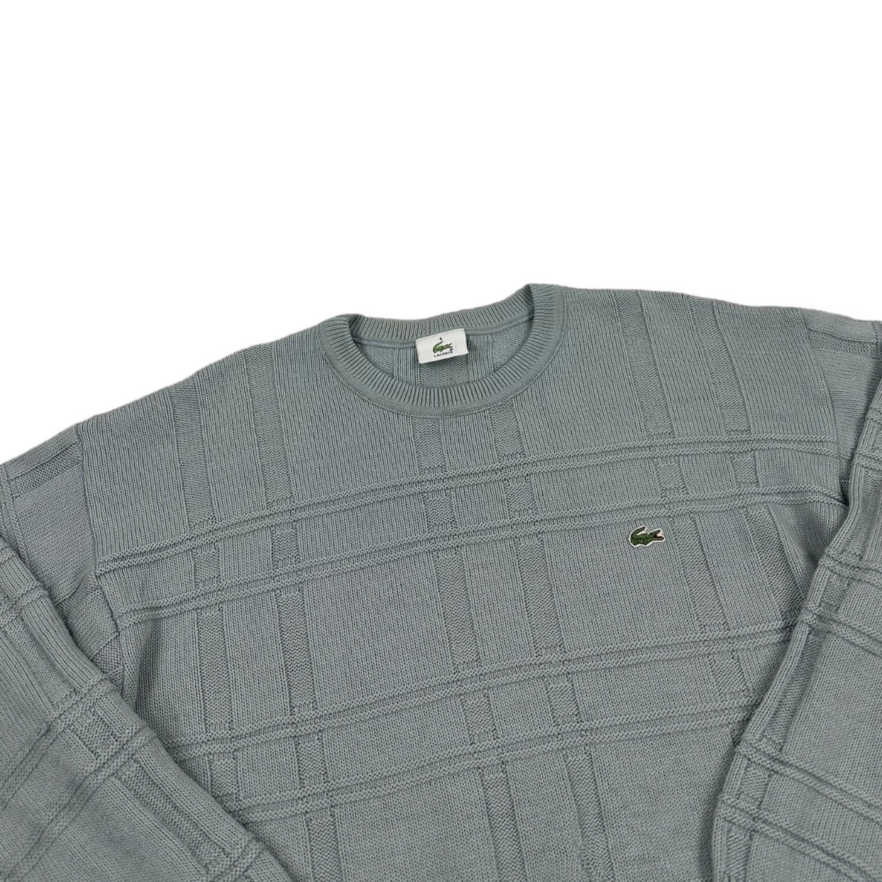 Lacoste Vintage light blue knit Sweatshirt