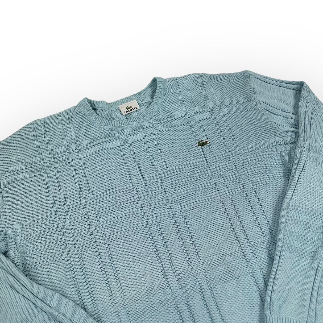 Lacoste Vintage babyblue knit Sweatshirt