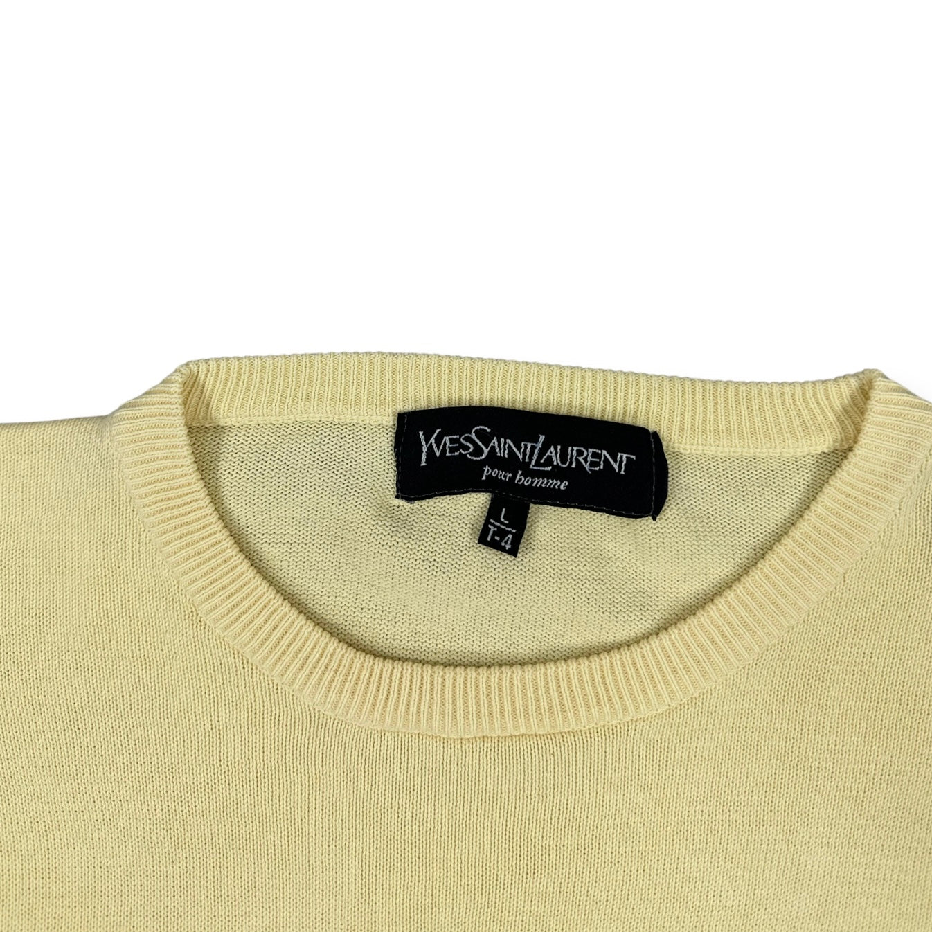 Yves Saint Laurent Vintage yellow knit Sweatshirt