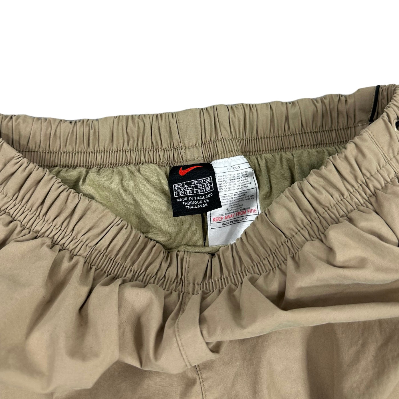 Nike Vintage beige baggy Trackpants