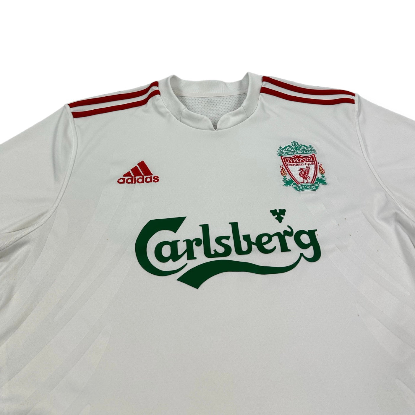 Adidas Vintage white Liverpool FC Jersey 2009/10