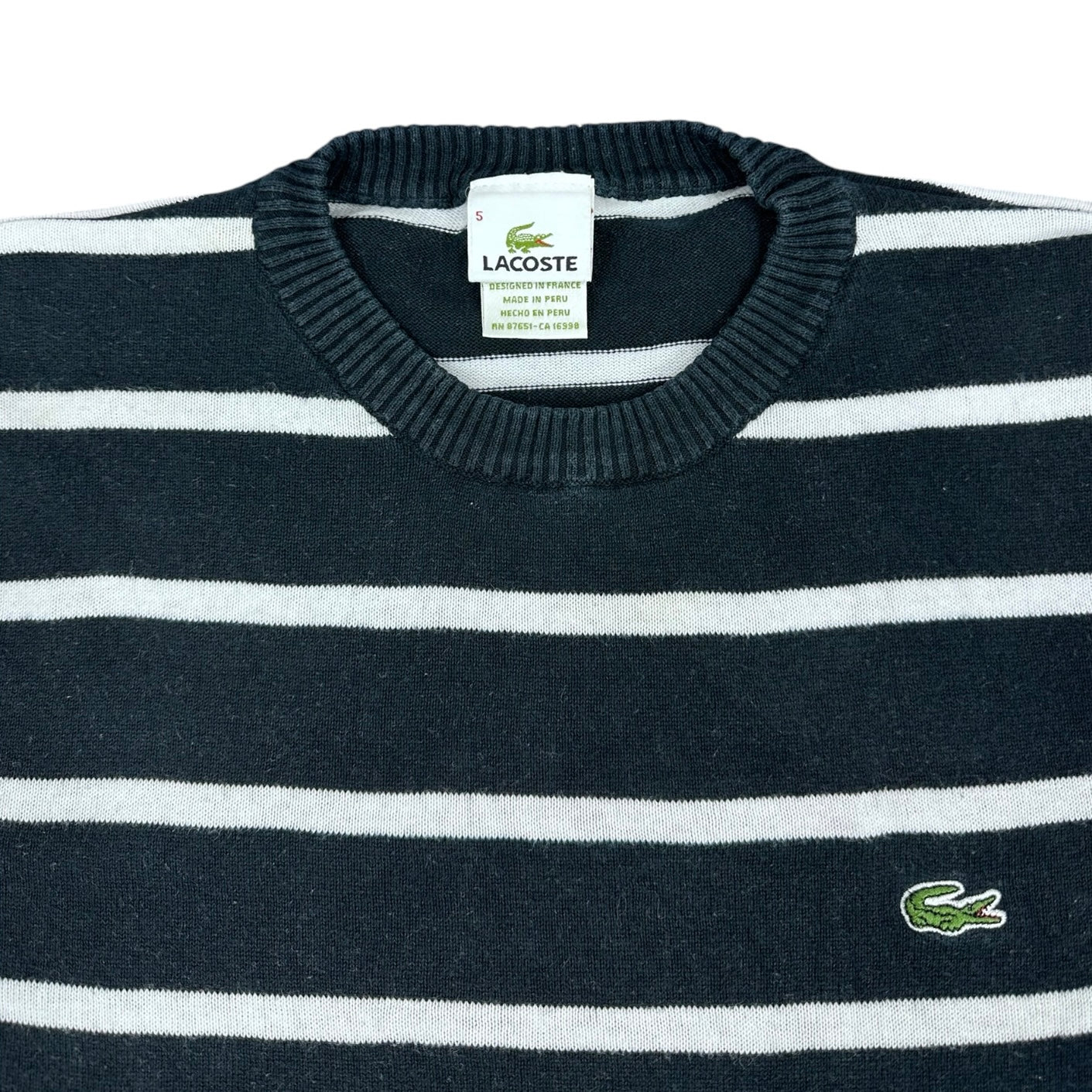 Lacoste Vintage black knit Longsleeve