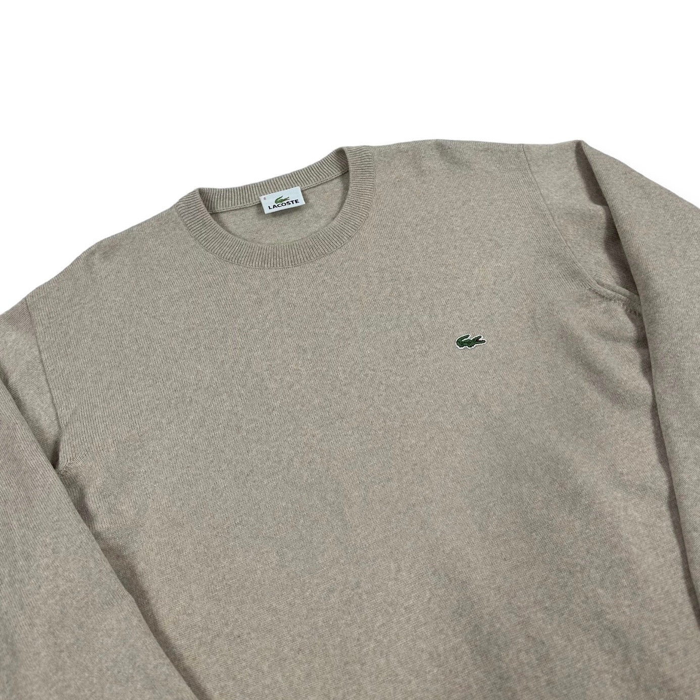 Lacoste Vintage beige knit Sweatshirt