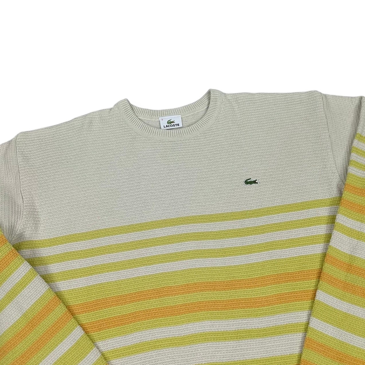 Lacoste Vintage white knit Sweatshirt