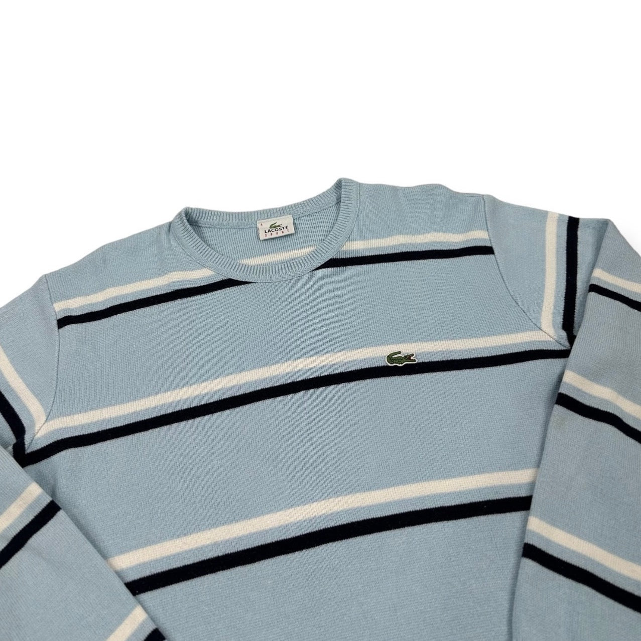 Lacoste Sport Vintage babyblue knit Sweatshirt