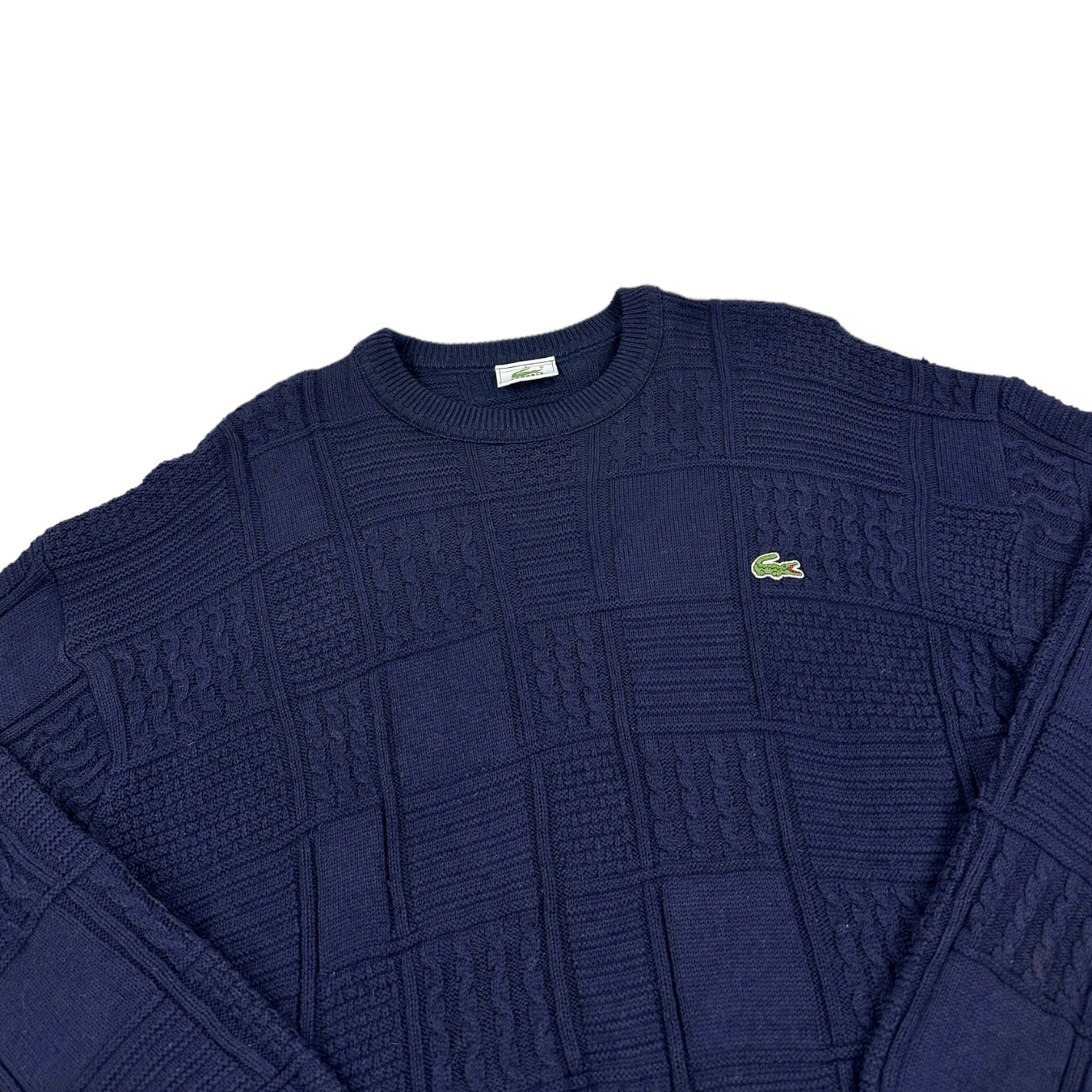 Lacoste Vintage purple knit Sweatshirt