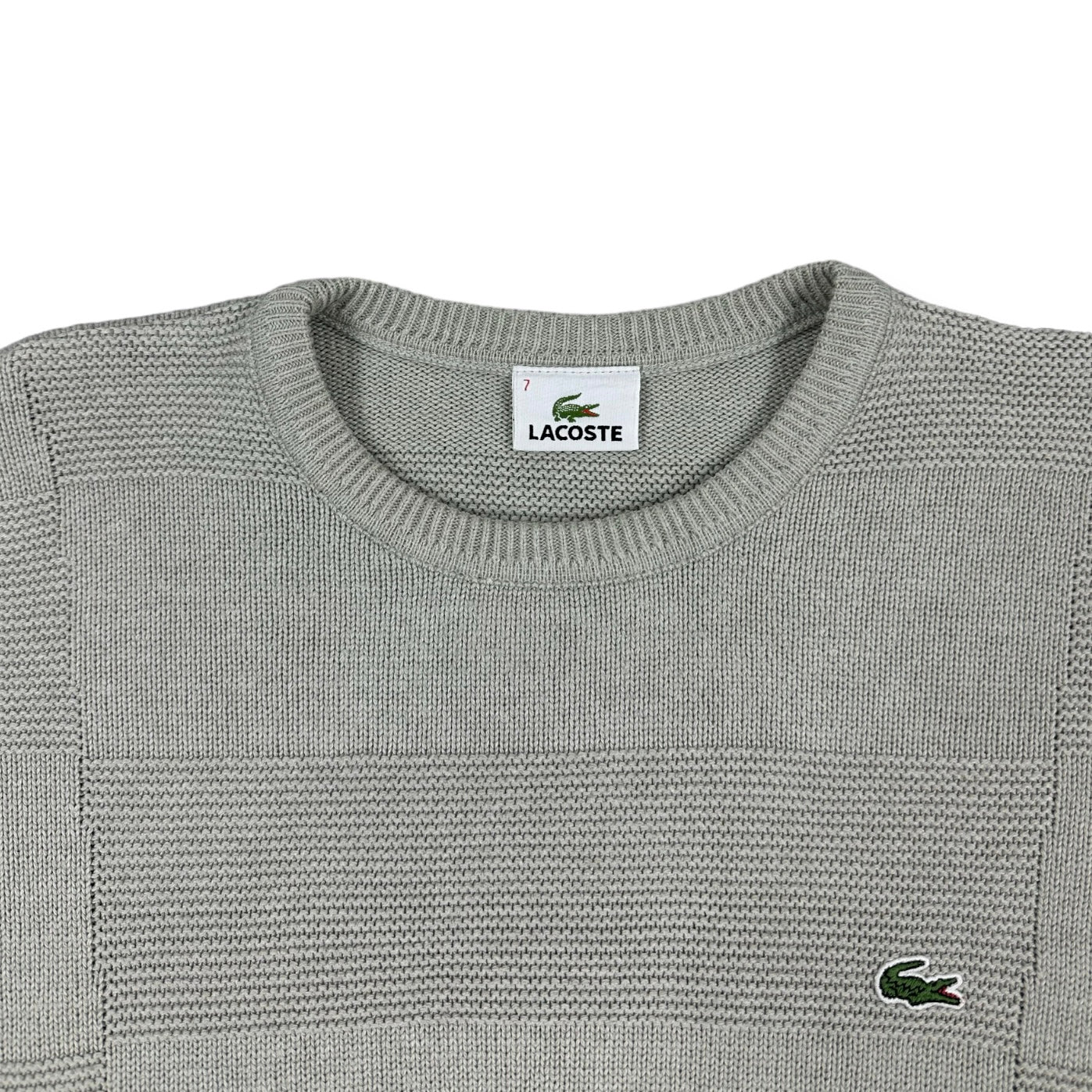 Lacoste Vintage grey knit Sweatshirt