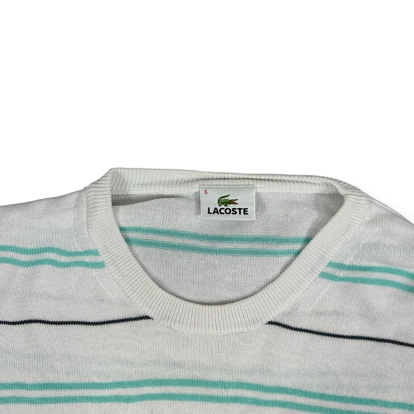 Lacoste Vintage white knit Longsleeve