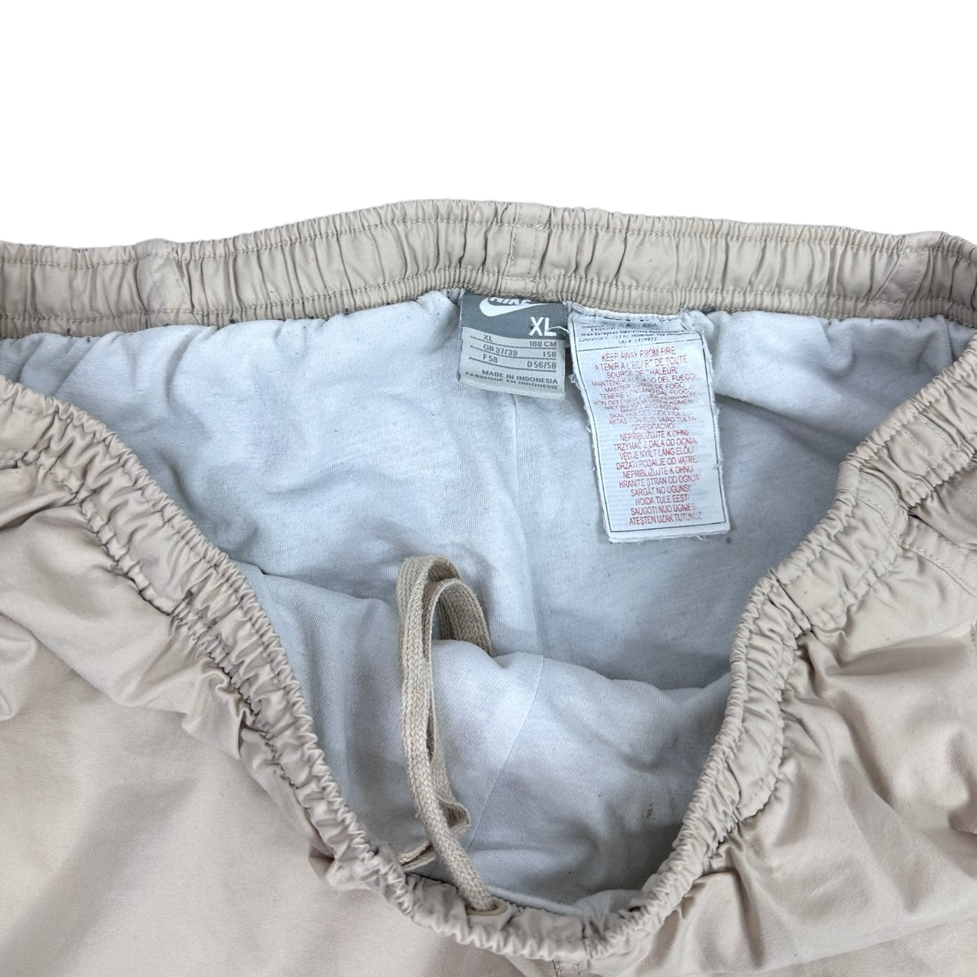 Nike Vintage creme baggy Trackpants