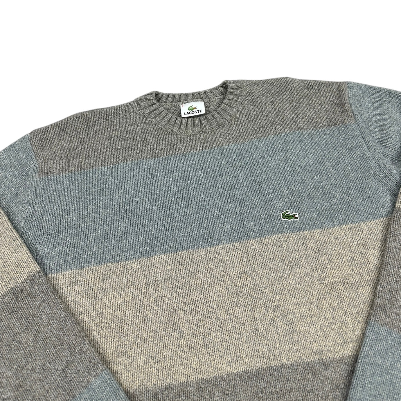 Lacoste Vintage grey knit Sweatshirt