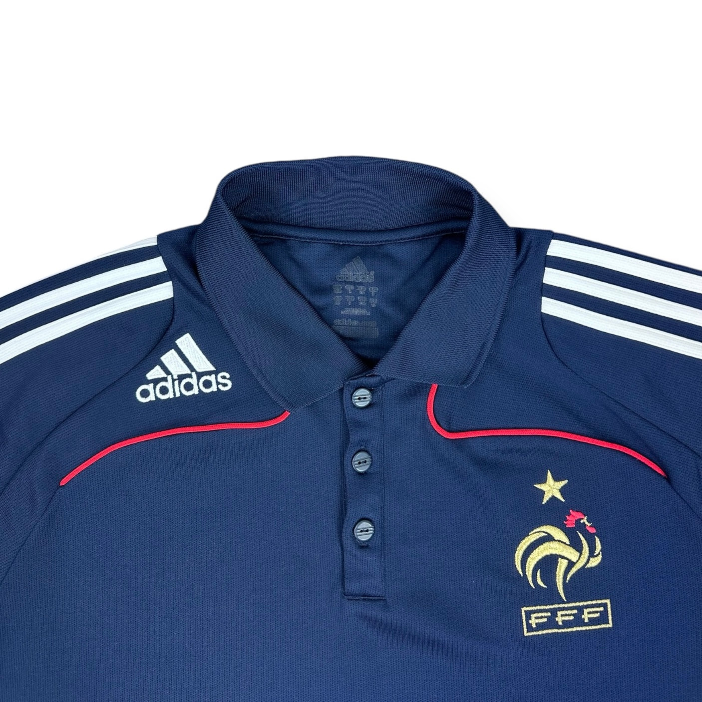 Adidas Vintage navy blue France Polo Shirt