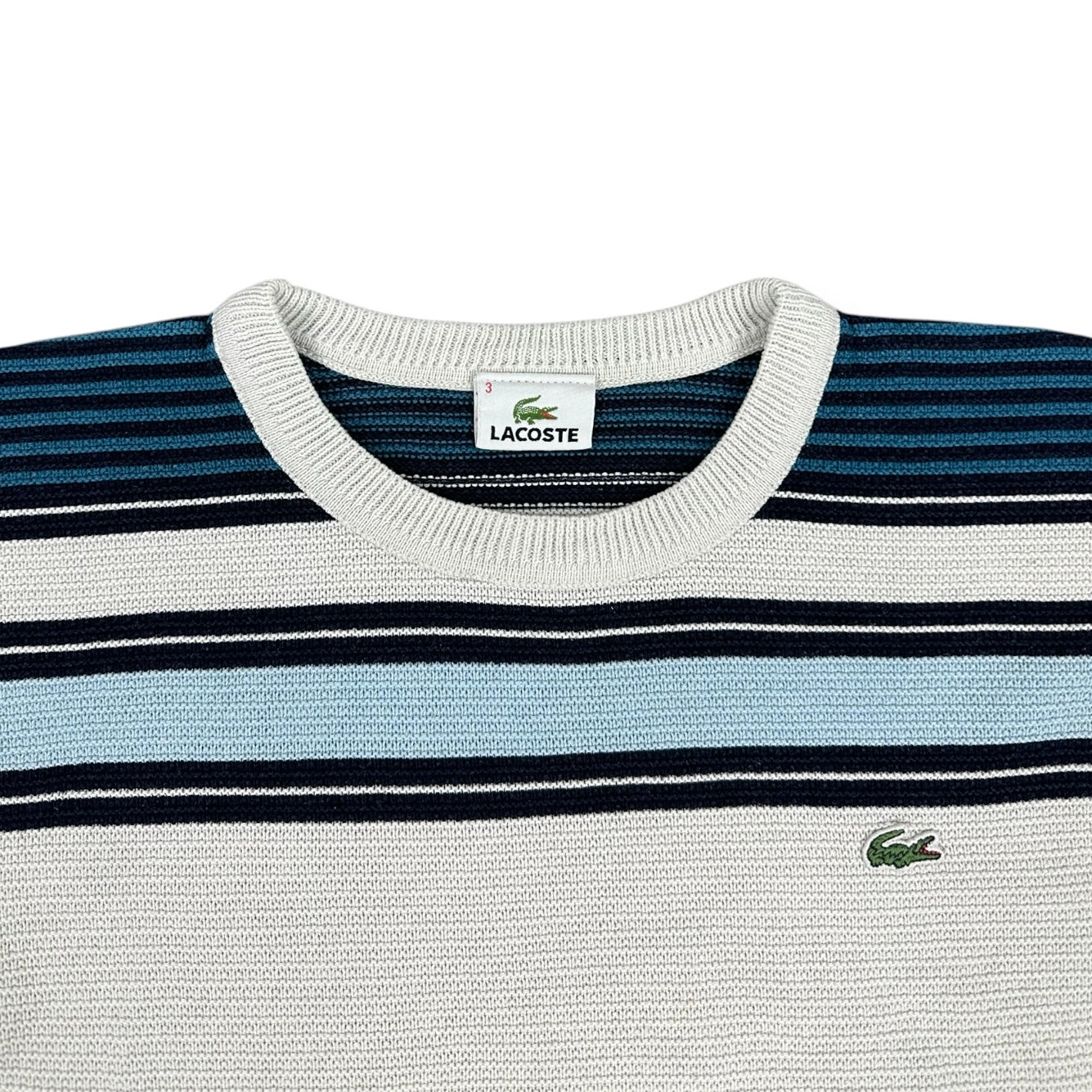 Lacoste Vintage white knit Sweatshirt