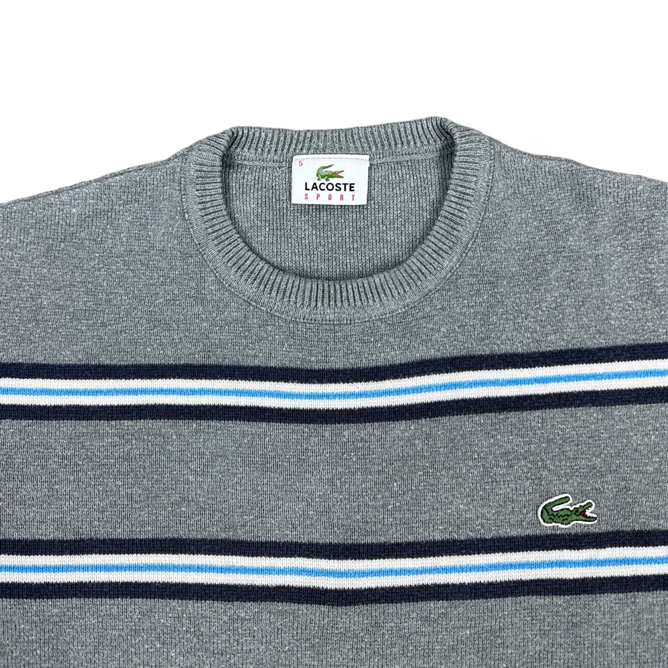 Lacoste Sport Vintage grey knit Sweatshirt