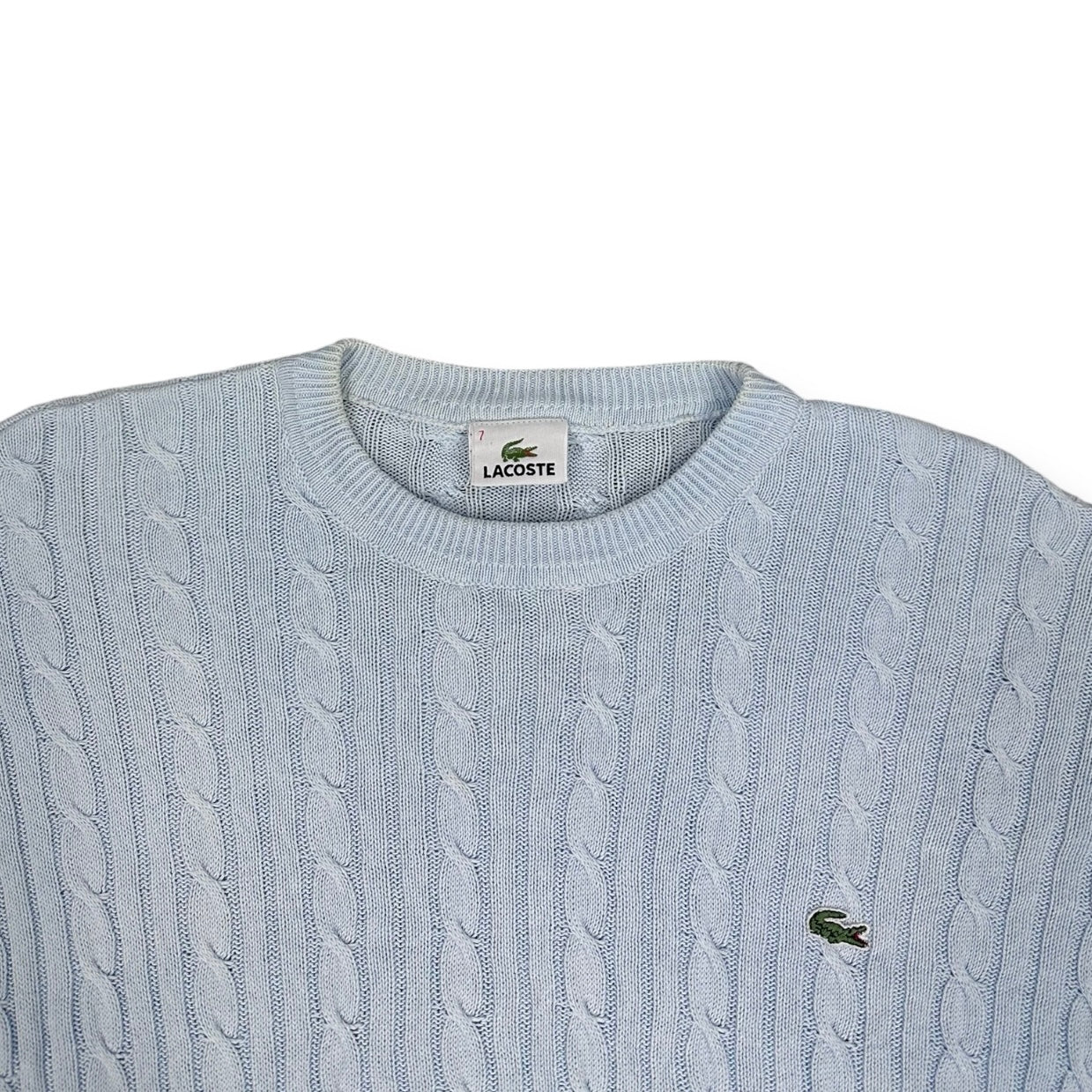 Lacoste Vintage babyblue knit Sweatshirt