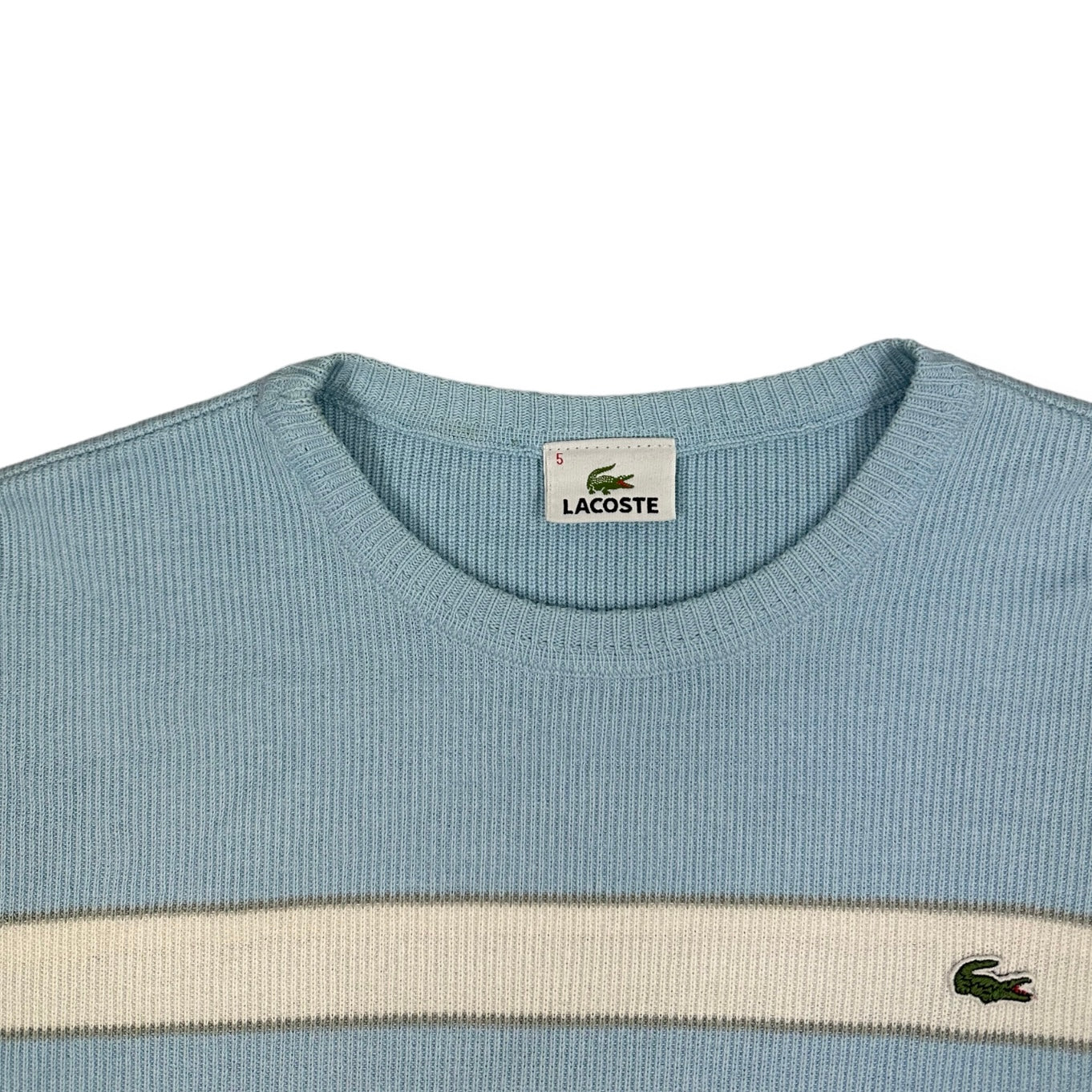 Lacoste Vintage babyblue knit Sweatshirt