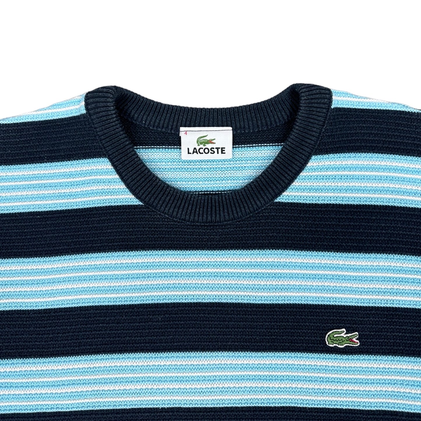 Lacoste Vintage navy blue knit Sweatshirt