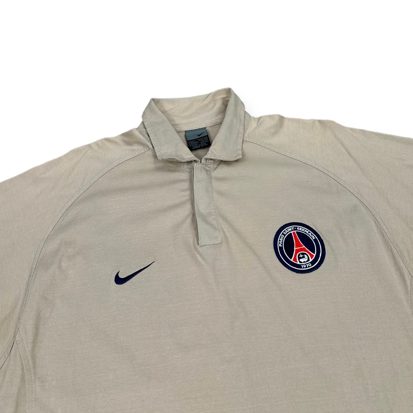 Nike Vintage beige Paris Saint-Germain Polo Shirt