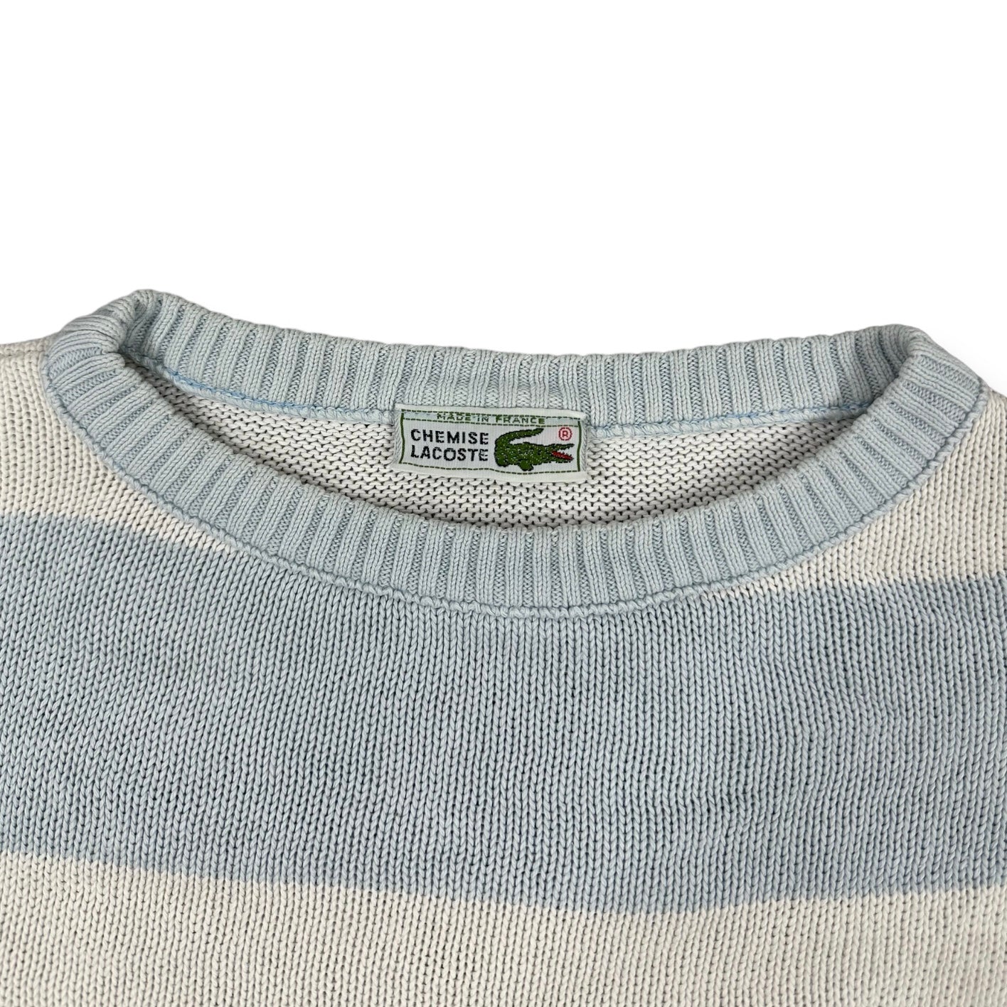 Lacoste Vintage babyblue knit Sweatshirt