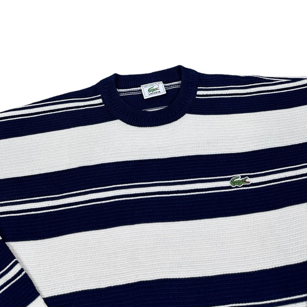 Lacoste Vintage navy blue knit Sweatshirt