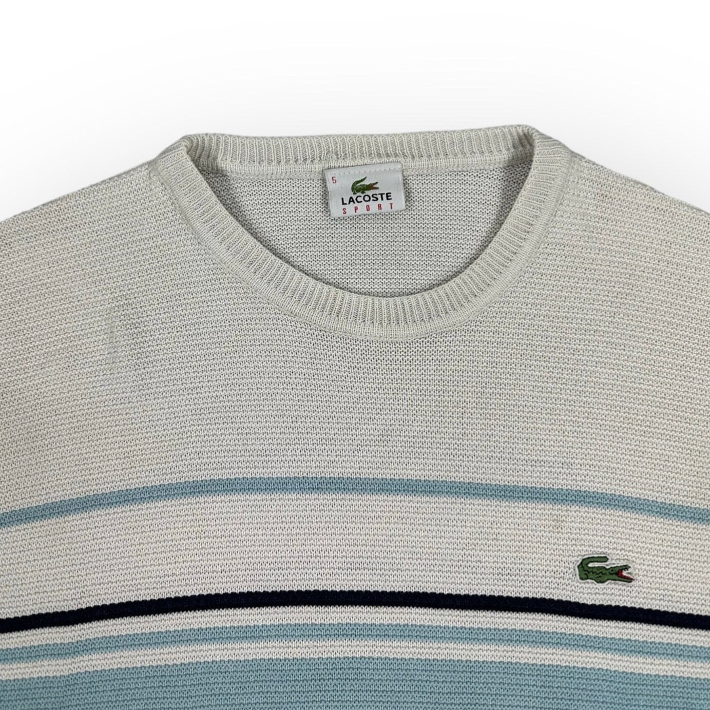 Lacoste Sport Vintage babyblue knit Sweatshirt