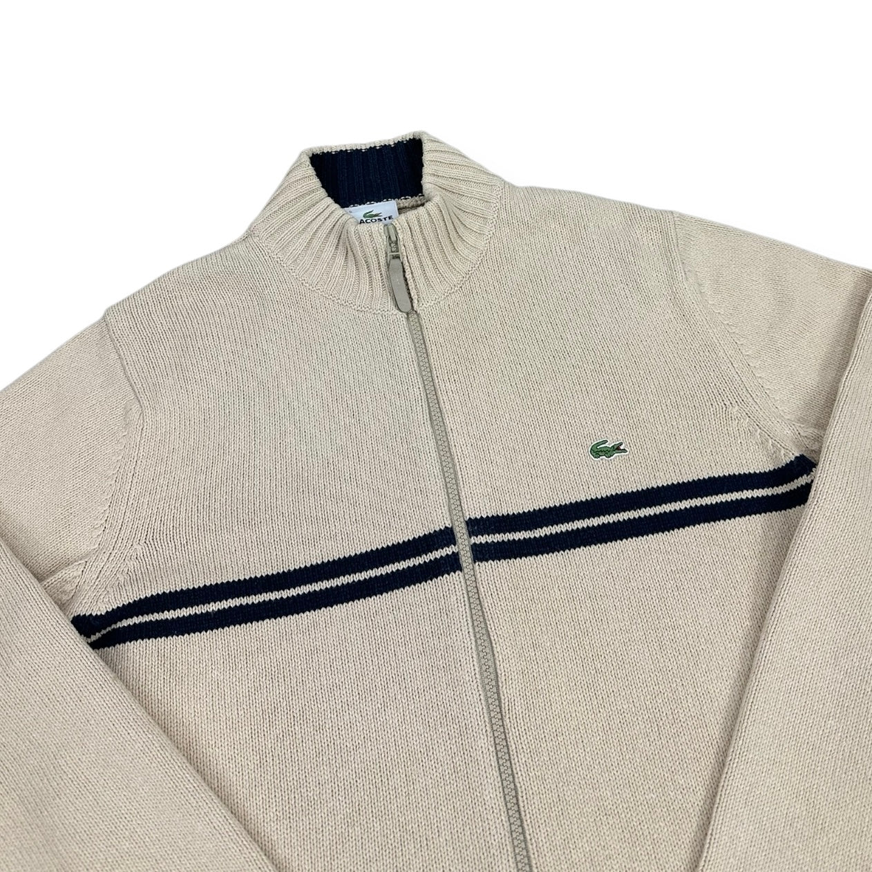 Lacoste Vintage beige knit Jacket